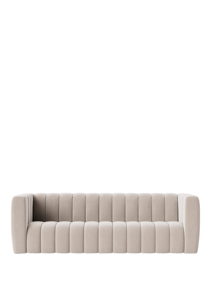 Swoon Duxford Grand 4 Seater Sofa, Crushed Velvet Ecru