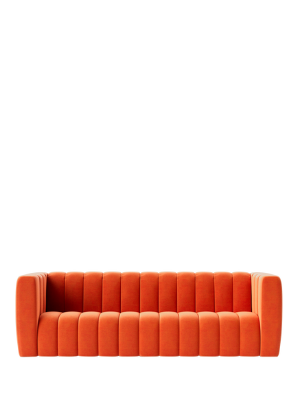 Swoon Duxford Grand 4 Seater Sofa, Easy Velvet Burnt Orange