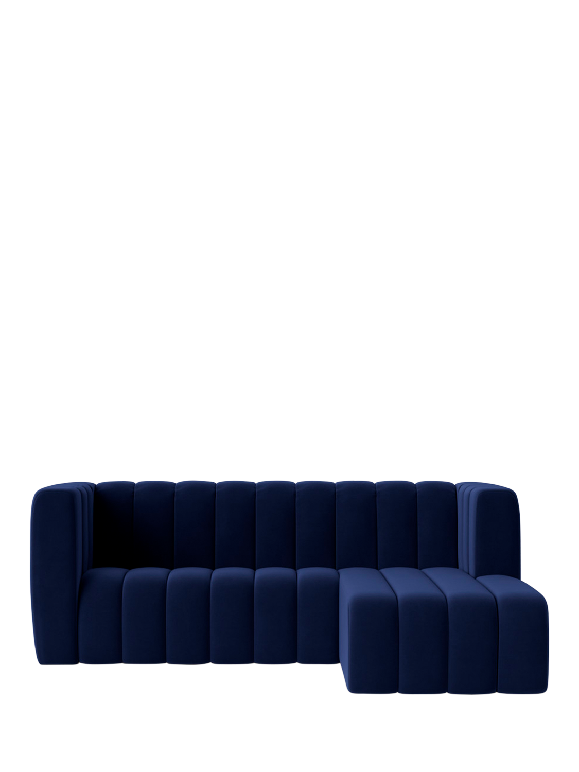 Duxford Range, Swoon Duxford Large 3 Seater RHF Corner End Sofa, Easy Velvet Ink