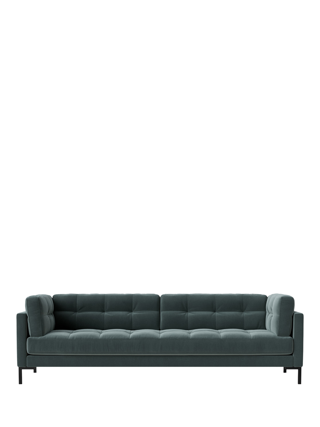 Landau Range, Swoon Landau Large 3 Seater Sofa, Crushed Velvet Hydro