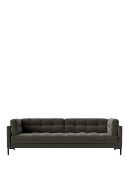 Swoon Landau Large 3 Seater Sofa, Crushed Velvet Spruce
