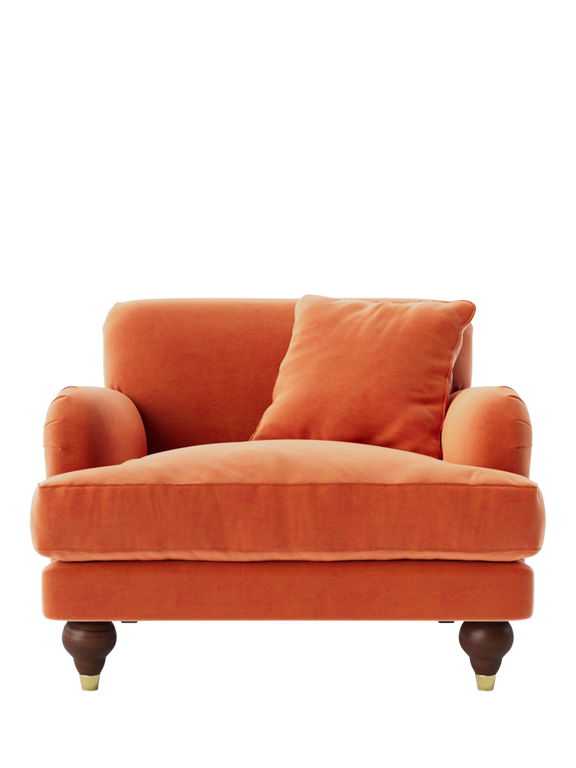 Chorley Range, Swoon Chorley Armchair, Easy Velvet Burnt Orange