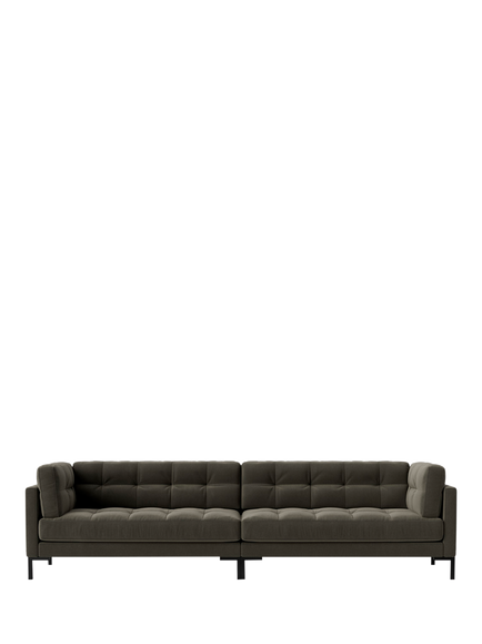 Swoon Landau Grand 4 Seater Sofa, Crushed Velvet Spruce