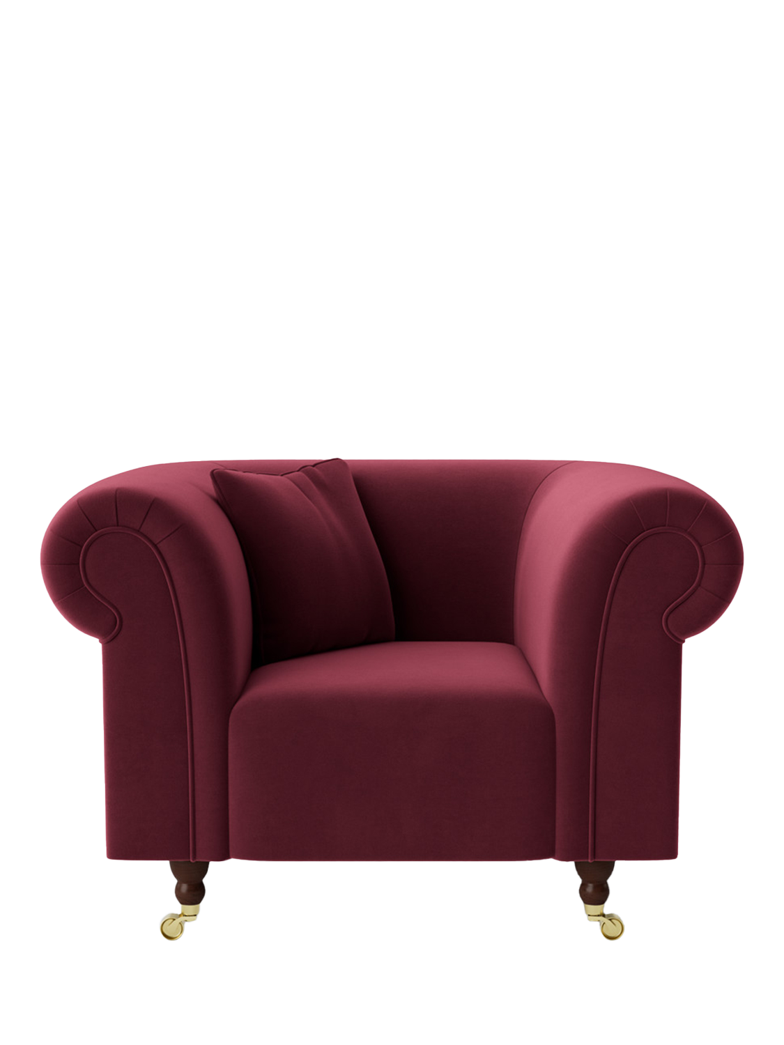 Durham Range, Swoon Durham Armchair, Easy Velvet Bordeaux