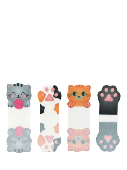 Legami Kitty Adhesive Pagemarkers, Set of 4, Multi, Multi