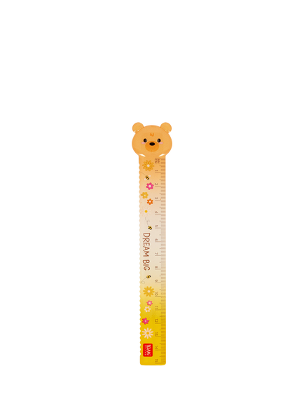 Legami Sweet Bear Ruler, Brown/Multi, Brown/Multi