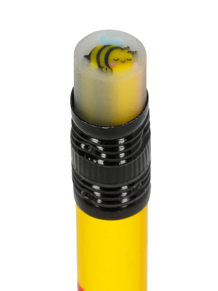 Legami Bee Pencil, Yellow/Multi - view 2, Yellow/Multi