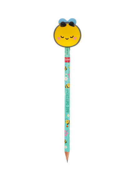 Legami Squeezies Squishy Bee 'Be Different' Anti-Stress Pencil, Multi Multi