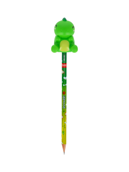 Legami Squeezies Squishy Dino 'Rooarrr!' Anti-Stress Pencil, Green Multi Green