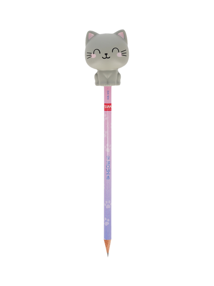 Legami Squeezies Squishy Kitty 'Be Curious' Anti-Stress Pencil, Multi Multi