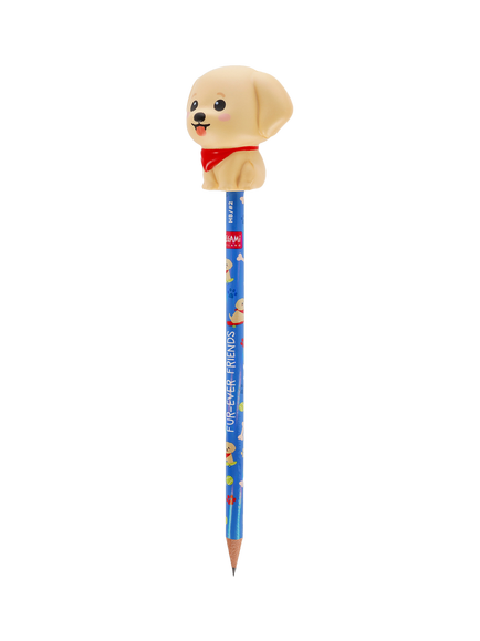 Legami Squeezies Squishy Golden Retriever 'Fur-ever Friends' Anti-Stress Pencil - view 2, Multi Multi