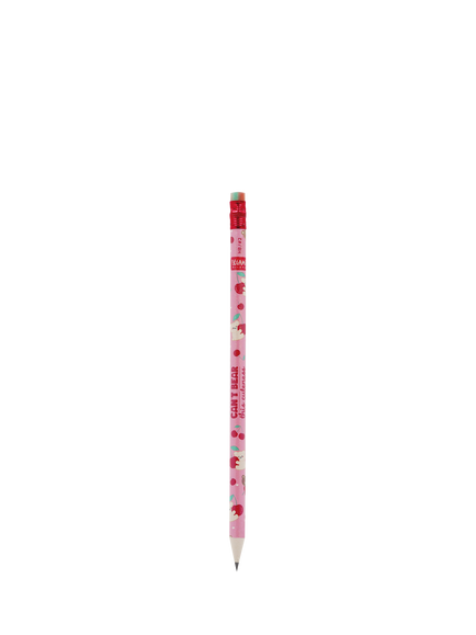 Legami Teddy Bear HB2 Pencil, Pink, Pink Multi Pink