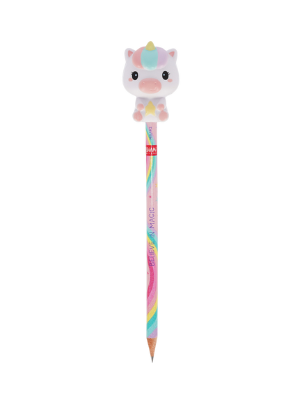 Legami Squeezies Squishy Unicorn 'Believe in Magic' Anti-Stress Pencil, Multi Multi