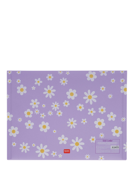 Legami Daisy Fold & Order Document Folder, Purple - view 2, Purple Multi Purple
