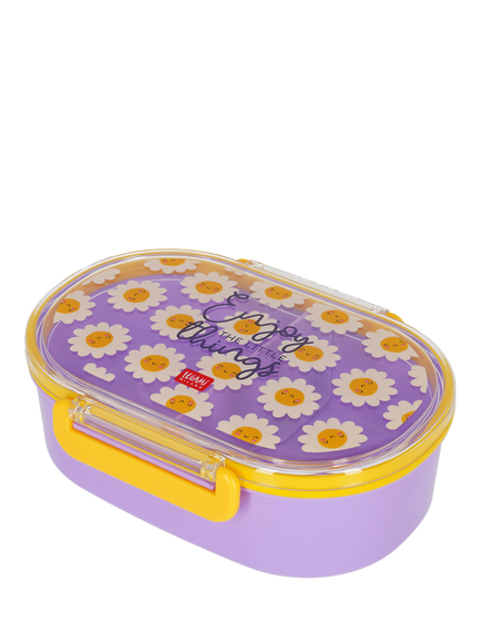 Legami Daisy Snack & Go Organiser Box, Purple, Purple Multi Purple