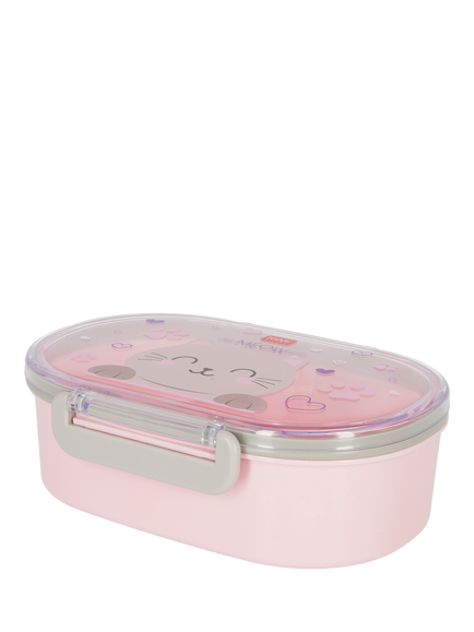 Legami Kitty Snack & Go Snack Box, Pink - view 2, Pink Multi Pink