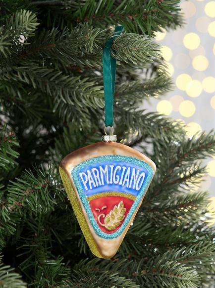 John Lewis Curate & Collect Cheese Wedge Bauble, Multi - view 2, Multi