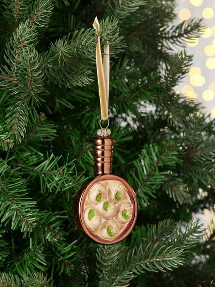 John Lewis The Connoisseur Escargot Pan Bauble, Multi - view 2, Multi