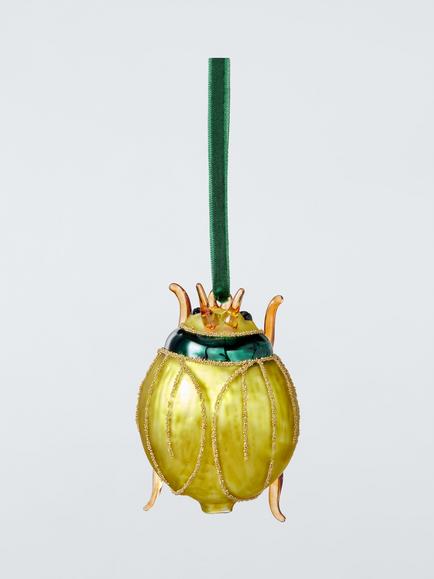 John Lewis The Curator Beetle Bauble, Green, Green