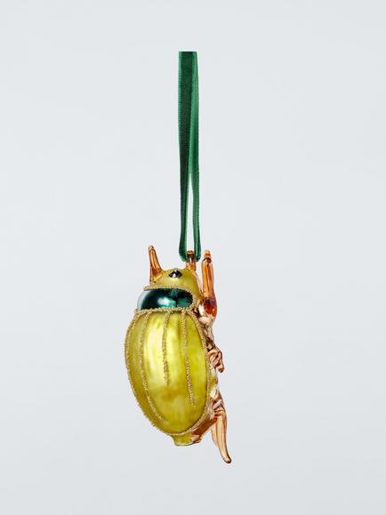 John Lewis The Curator Beetle Bauble, Green - view 2, Green