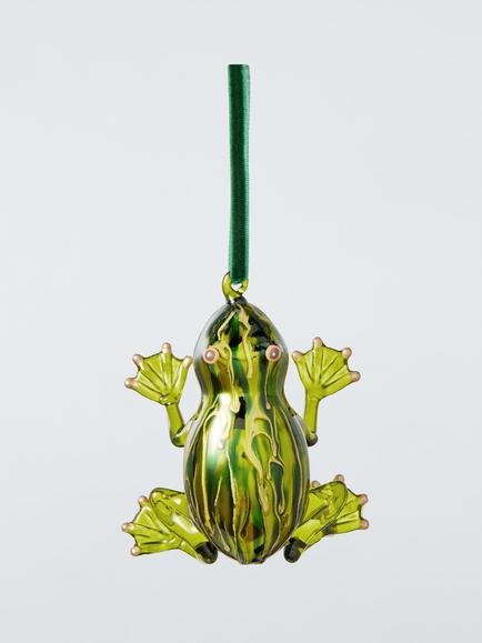 John Lewis The Curator Frog Bauble, Green, Green