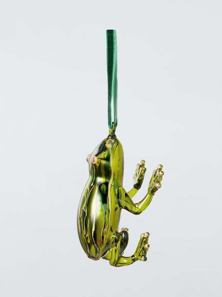 John Lewis The Curator Frog Bauble, Green - view 2, Green