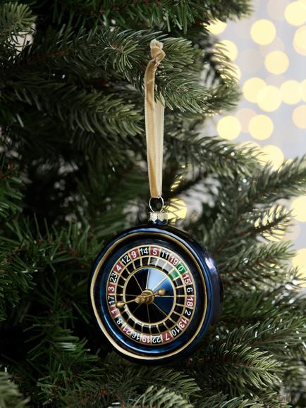 John Lewis The Connoisseur Roulette Wheel Bauble, Multi - view 2, Multi