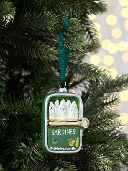 John Lewis Curate & Collect Sardine Tin Bauble, Multi - view 2, Multi