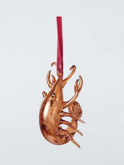 John Lewis The Curator Prawn Bauble, Copper, Copper