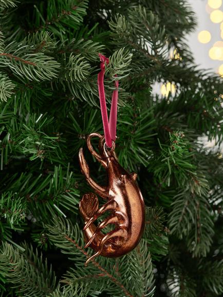 John Lewis The Curator Prawn Bauble, Copper - view 2, Copper