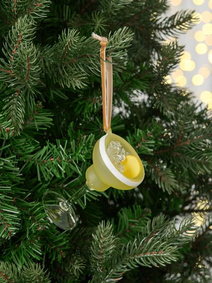 John Lewis The Connoisseur Margarita Glass Bauble, Multi - view 2, Multi
