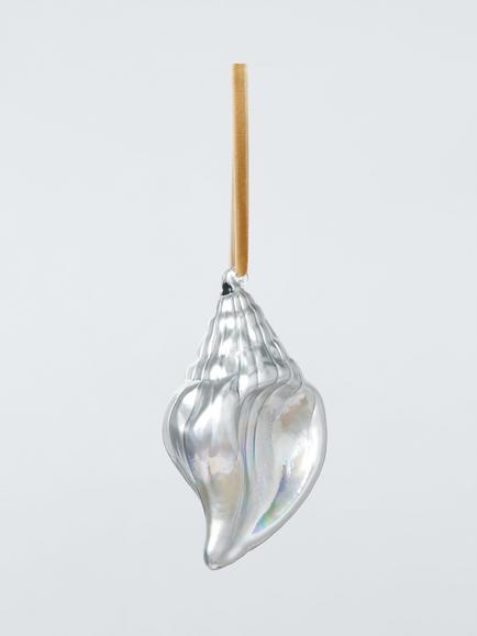 John Lewis The Connoisseur Conch Shell Bauble, Silver, Silver