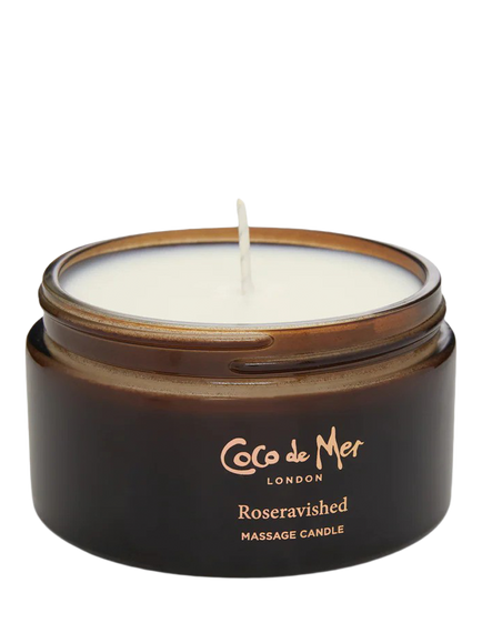 Coco de Mer Roseravished Massage Candle, Black