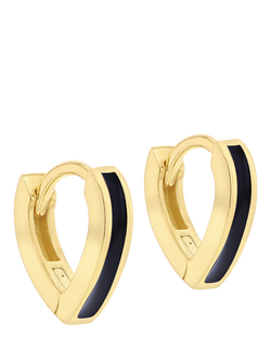 IBB Enamel V-Shape Huggie Hoop Earrings, Multi