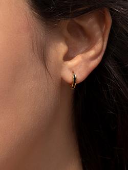 IBB Enamel V-Shape Huggie Hoop Earrings - view 2, Multi