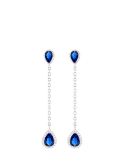 IBB Cubic Zirconia Teardrop Earrings, Multi, Multi