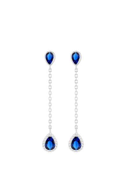 IBB Cubic Zirconia Teardrop Earrings, Multi, Multi