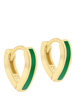 IBB Enamel V-Shape Huggie Hoop Earrings, Multi, Multi