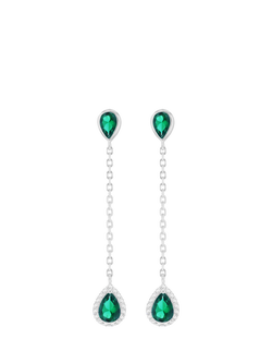 IBB Cubic Zirconia Teardrop Earrings, Multi, Multi
