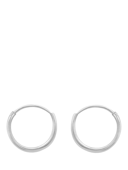 IBB Sterling Silver Large Hoop Earrings, Sterling Silver