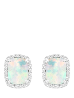 IBB Cubic Zirconia Halo Stud Earrings, Multi, Multi
