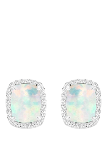 IBB Cubic Zirconia Halo Stud Earrings, Multi, Multi