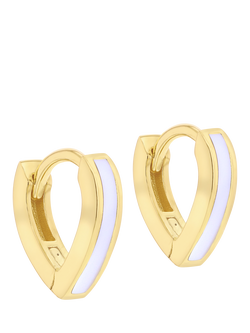 IBB Enamel V-Shape Huggie Hoop Earrings, Multi, Multi