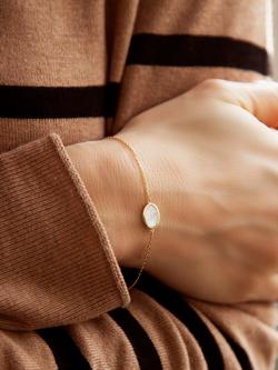 IBB 9ct Yellow Gold Mother Of Pearl Bracelet, Multi - view 2, Multi
