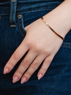 IBB Triple Herringbone Bracelet, Gold - view 2, Gold