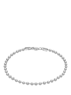 IBB Sterling Silver Ball Chain Bracelet, Sterling Silver