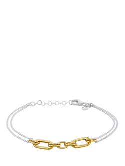 IBB Paper Link Curb Bracelet, Multi, Multi