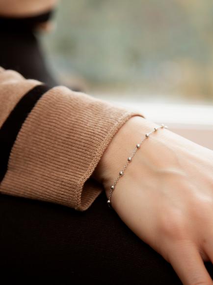 IBB Mini Ball Bracelet - view 2, Sterling Silver