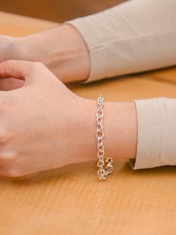 IBB Sterling Silver Oval Belcher Bracelet - view 2, Sterling Silver