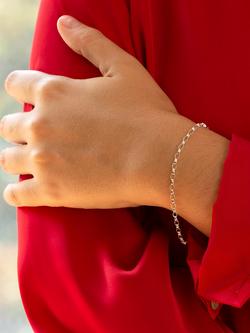 IBB Sterling Silver Oval Belcher Bracelet - view 2, Sterling Silver